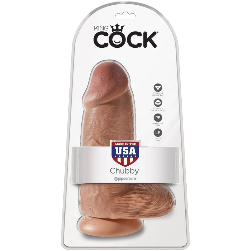 KING COCK - PÊNIS GORDINHO REALISTA 23 CM CARAMELO - Image 6