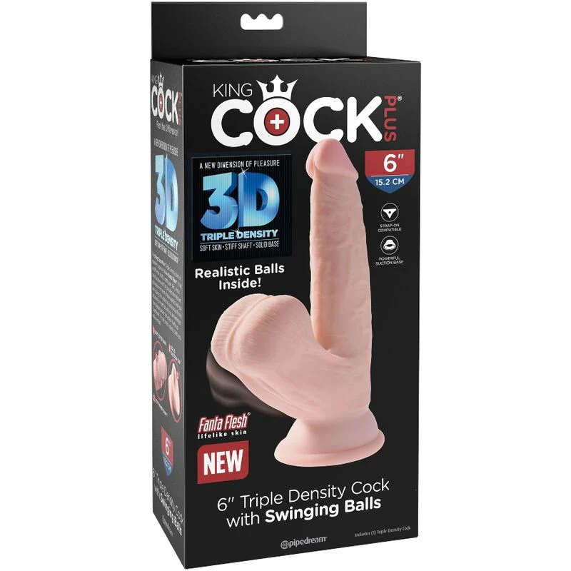 KING COCK - PLUS BOLAS DE BALANO DE DILDO 3D 12.7 CM - Image 6