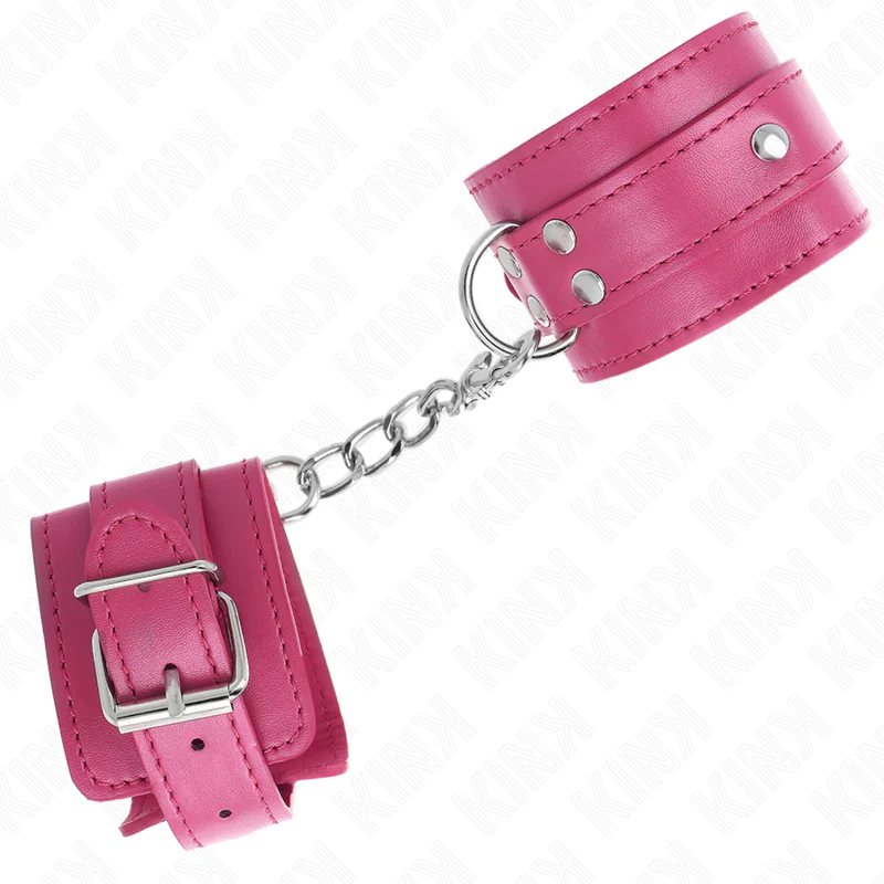 KINK - 3 RETENÇÕES DE PULSO D-RING AJUSTÁVEIS ROSA 17,5-25 CM X 6 CM - Image 2