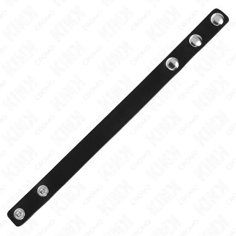 KINK - ANEL DE COURO PARA PÊNIS COM FECHO DE PRESSÃO 21,5 X 1,5 CM - Image 5