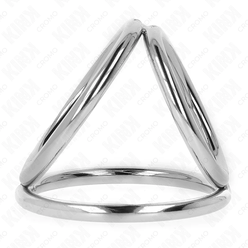 KINK - ANEL DE PÊNIS TRIPLO DE METAL CROMADO 3,8 CM A 5 CM MODELO 2 - Image 4