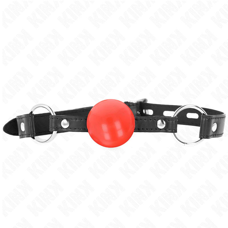 KINK - BOLA TPE VERMELHA MORDAÇA 4 CM 60 x 2 CM - Image 3