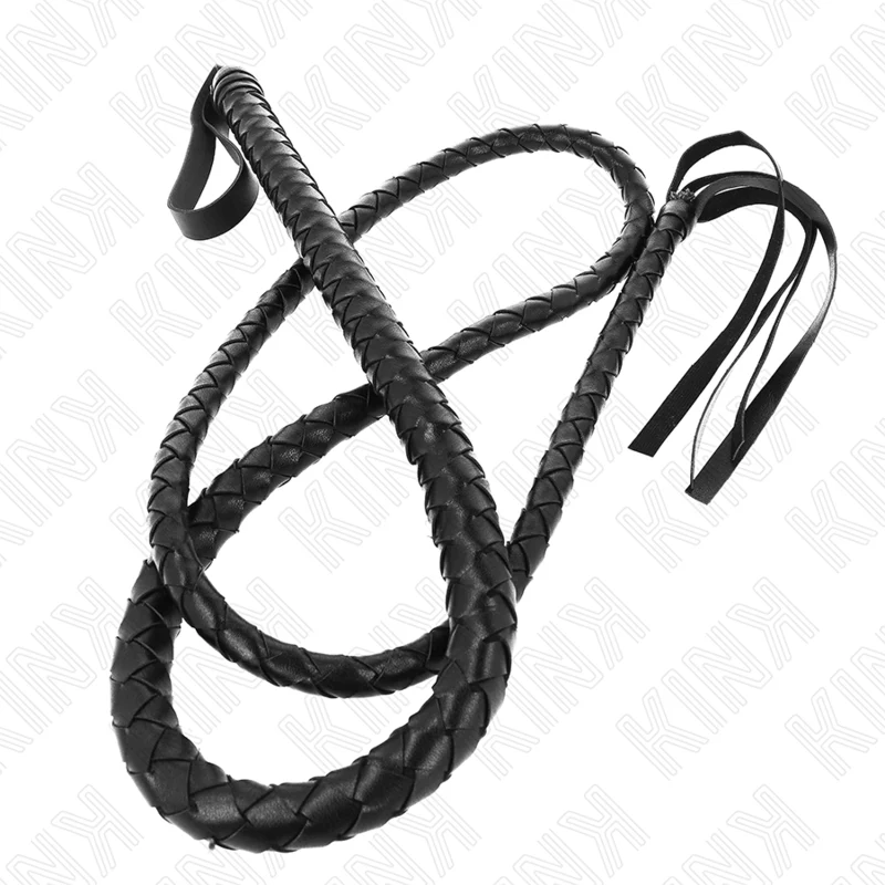 KINK - CHICOTE DE SERPENTE PRETO LONGO 210 CM - Image 3