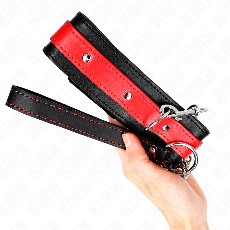 KINK - COLAR COM ALÇA VERMELHA 65 CM AJUSTÁVEL 36-43 CM X 5 CM - Image 4