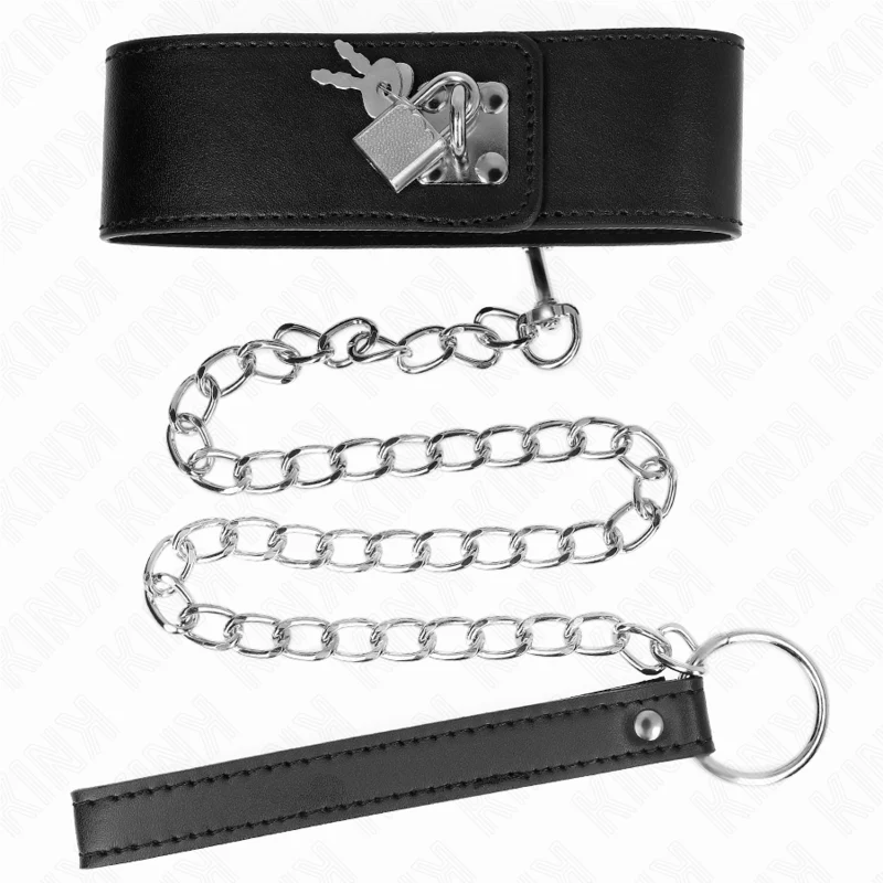 KINK - COLAR COM CINTO 65 CM COM ALÇA LARGA PRETA AJUSTÁVEL 33,5-41 CM X 5 CM - Image 4