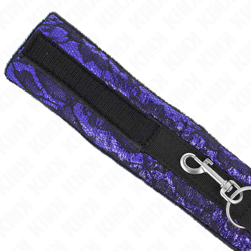 KINK - COLAR CURTO DE RENDA DE VELUDO COM CINTO 105 CM COM DEFEITO EM NYLON 44 X 5,5 CM - Image 5