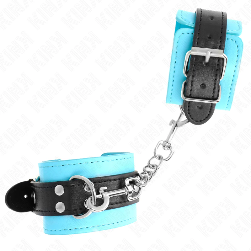 KINK - GANCHO DE PULSO FORRO DE PELE AZUL AJUSTÁVEL 20-28 CM X 5,5 CM - Image 2