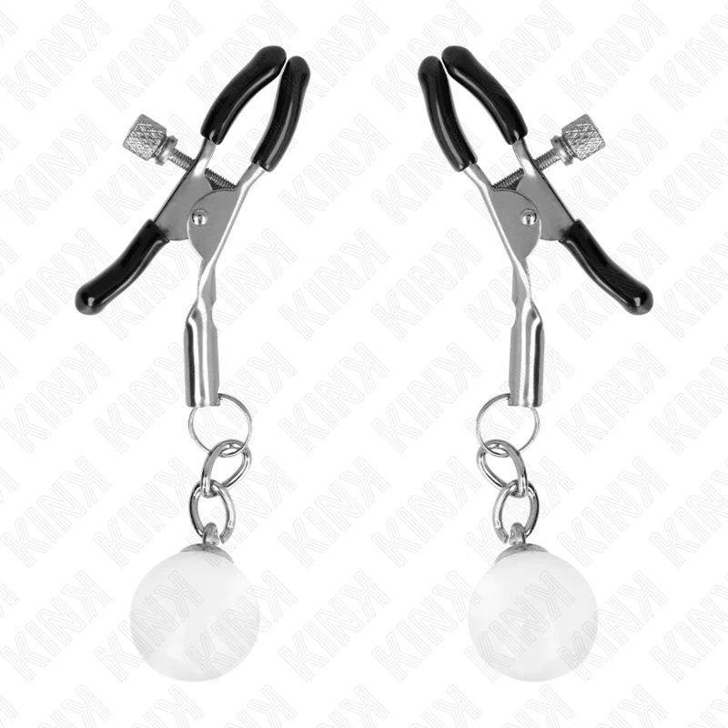 KINK - GRAMPOS DE BICO DE VIDRO PRATA 6 CM - Image 2
