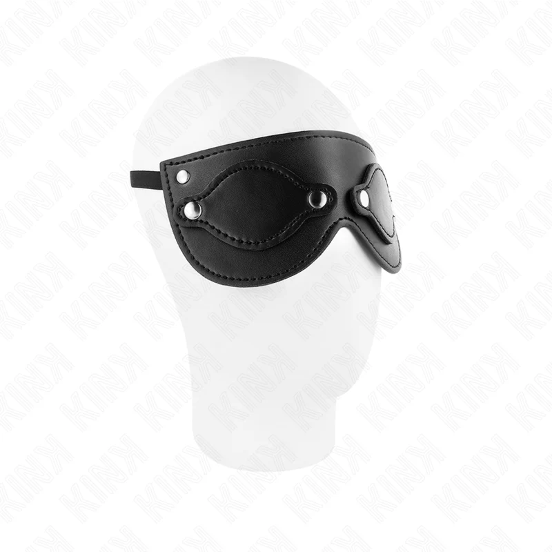 KINK - MÁSCARA DE COURO COM COBERTURAS DE OLHOS DESTACÁVEIS 22 x 9 CM - Image 3