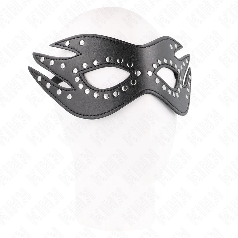 KINK - MÁSCARA DE COURO COM REBITES MODELO 3 26 x 9,5 CM - Image 3