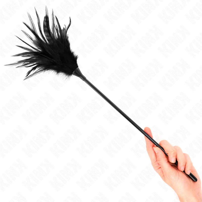 KINK - MÚLTIPLAS PENAS DE CÓCEGAS PRETAS 45 CM - Image 4