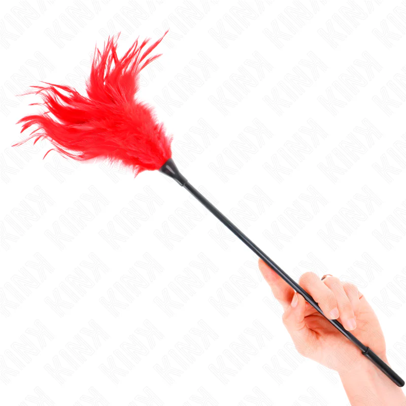 KINK - MÚLTIPLAS PENAS DE CÓCEGAS VERMELHAS 45 CM - Image 4