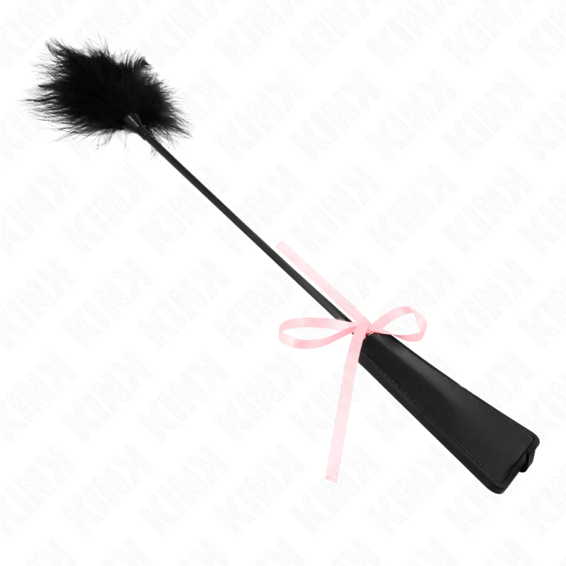 KINK - PENAS DE CÓCEGAS COM LAÇO DE FITA ROSA 49 CM - Image 3