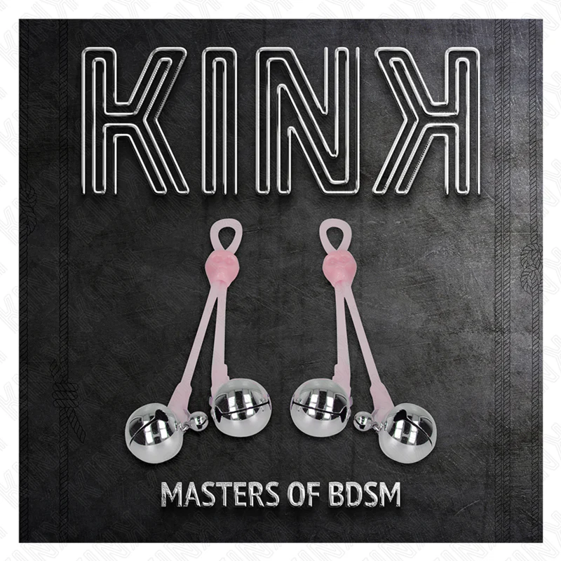 KINK - PINÇAS DE CRÂNIO LUMINOSAS COM ANEL SINOS AJUSTÁVEIS ROSA / PRATA - Image 5