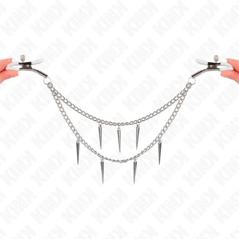 KINK - PINÇAS PARA BICOS COM CORRENTES DE PONTOS 30 CM - Image 4