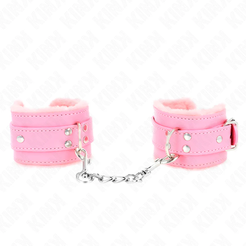 KINK - PULSO FORRO DE PELE ROSA COM CINTO ROSA AJUSTÁVEL 17-29 CM X 6 CM - Image 2