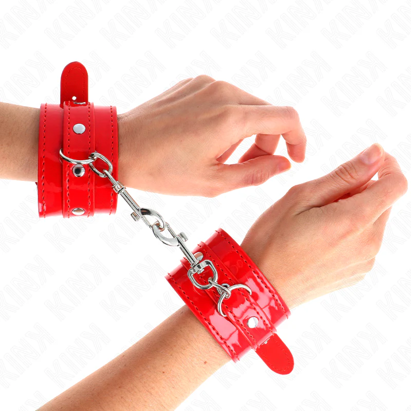 KINK - PUNHOS DE MÃO BRILHANTE VERMELHO AJUSTÁVEL 23-33 CM - Image 4