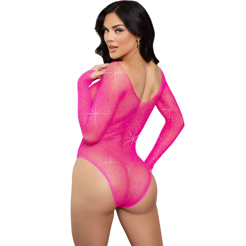 LEG AVENUE - BODY REJILLA CRISTALIZADA VERDE - Image 10