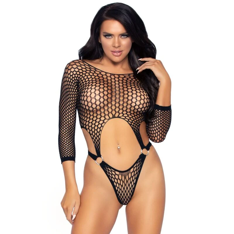 LEG AVENUE - BODY TANGA DE MANGA LARGA TALLA UNICA BLANCO - Image 9