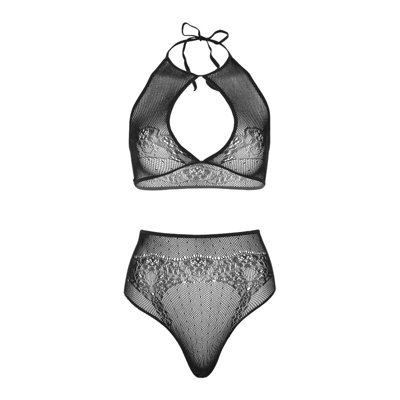 LEG AVENUE - CONJUNTO DE DUAS PEAS HALTER CROP TOP E THONG PANTY PANTY TAMANHO ÚNICO - Image 5