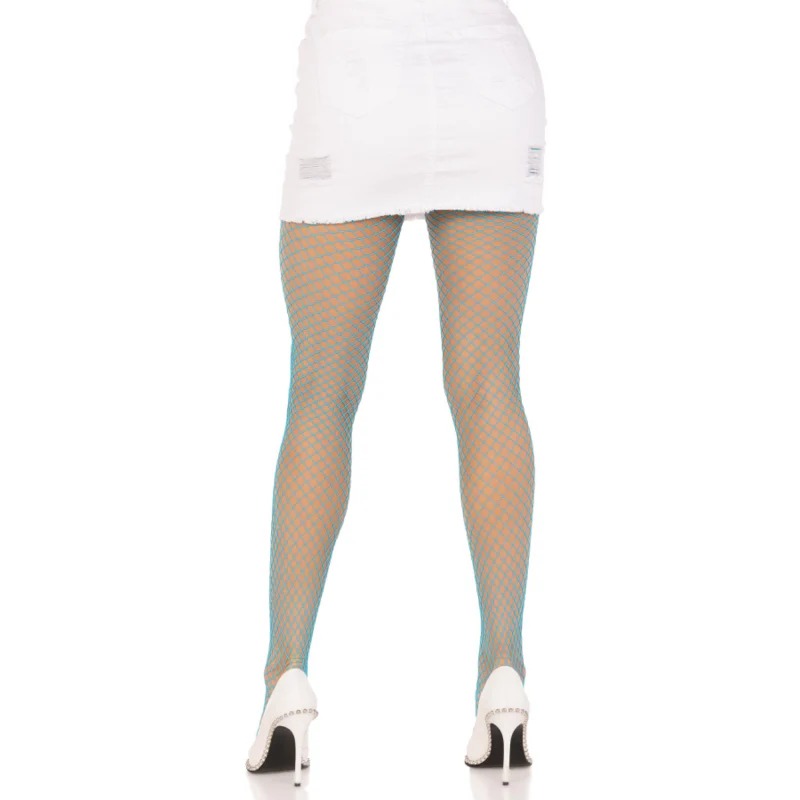 LEG AVENUE - MEIA-CALA LYCRA FISHNNET AZUL - Image 2