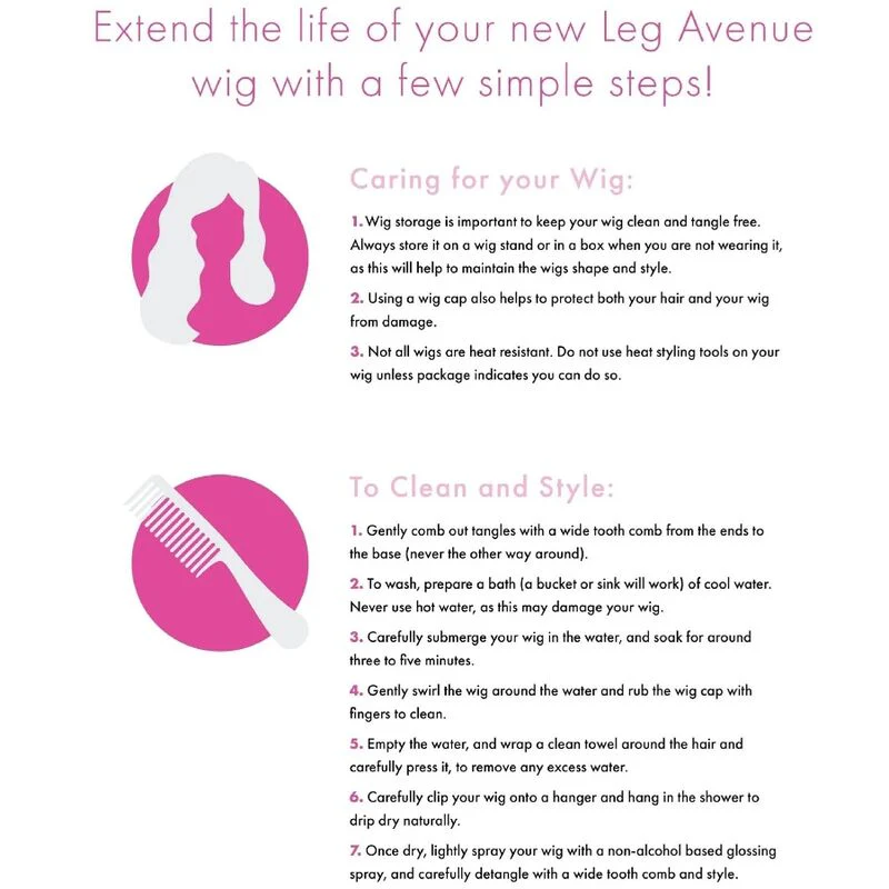 LEG AVENUE - PERUCA LONG STRAIGHT BANG ROSA - Image 2