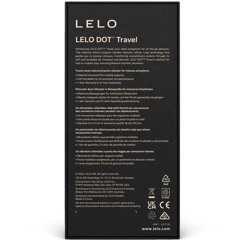 LELO - DOT TRAVEL ESTIMULADOR DE CLITÓRIS ROXO - Image 3