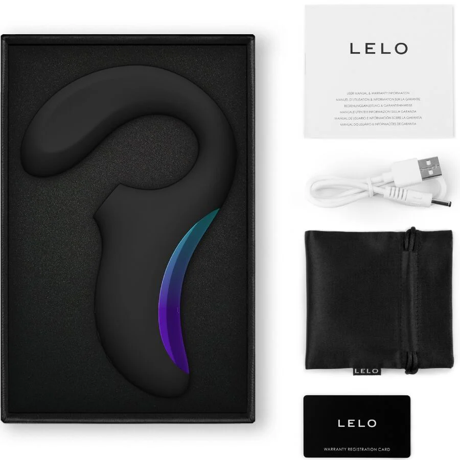 LELO - ENIGMA WAVE MASSAGEADOR DE TRIPLA VIBRAÇÃO PRETO - Image 3