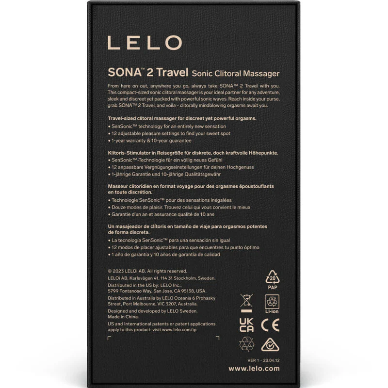LELO - SONA 2 VIAGEM ROXO SONIC CLITORIS MASSAGER - Image 6
