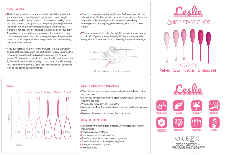 LESLIE - KEGEL FIT PELVIC MUSCLE TRAINING CONJUNTO 6 PCS - Image 15