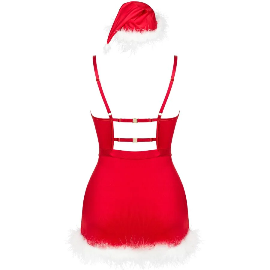 LIVCO CORSETTI FASHION - AGETHE LC 90607 CAMISOLA + CALCINHA FIO DENTAL + CHAPÉU DE NATAL TAMANHO L/XL - Image 5