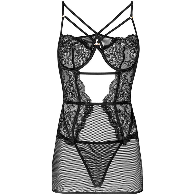 LIVCO CORSETTI FASHION - BARIRIN LC 90633 FALDA + PANTY NEGRO - Image 3