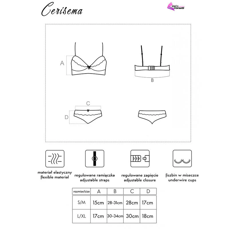 LIVCO CORSETTI FASHION - CERISEMA LC 21005 BRA + PANTY CORAL - Image 15
