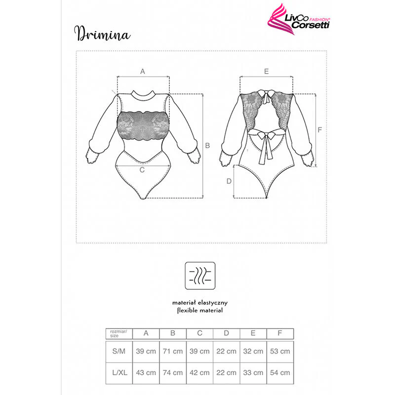 LIVCO CORSETTI FASHION - DRIMINA LC90690 BODY AZUL MARINO - Image 12