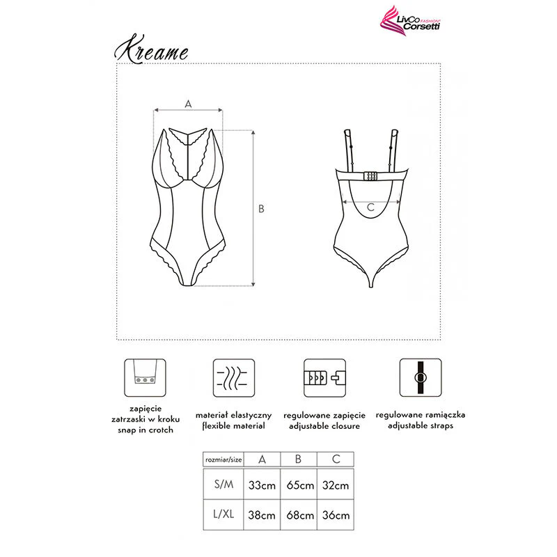 LIVCO CORSETTI FASHION - KREAME LC 90546 BODY BLACK - Image 6