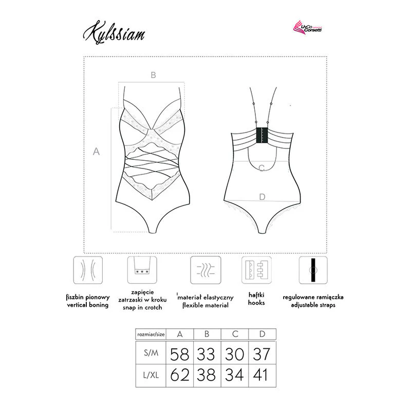 LIVCO CORSETTI FASHION - KYLSSIAM LC 90613 BODY NEGRO - Image 8
