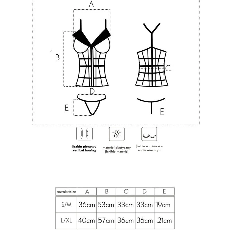 LIVCO CORSETTI FASHION - LAURA LC 20215 CORSET + TANGA S/M - Image 12