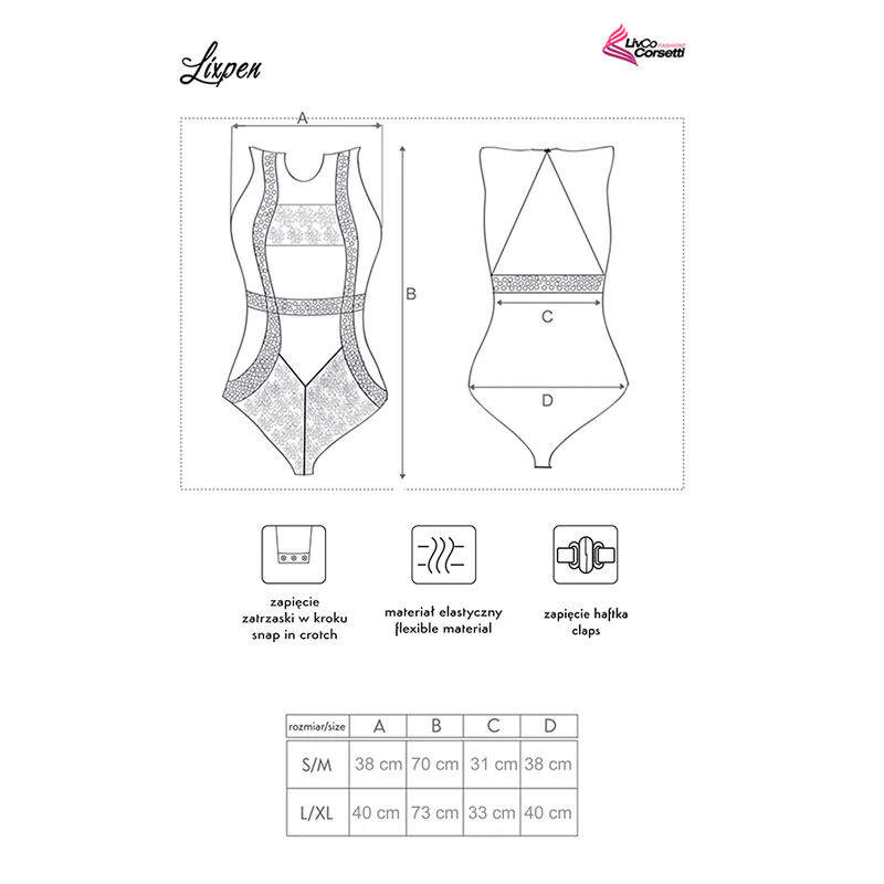 LIVCO CORSETTI FASHION - LIXPEN LC 90612 BODY NEGRO - Image 24