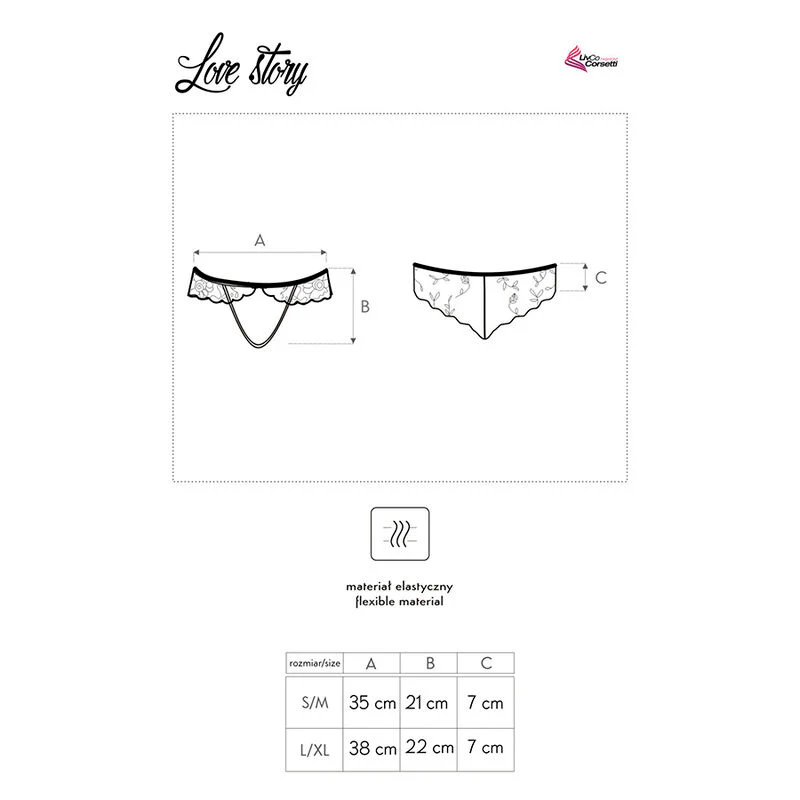 LIVCO CORSETTI FASHION - LOVE STORY LC 90679 PANTY NEGRO - Image 15
