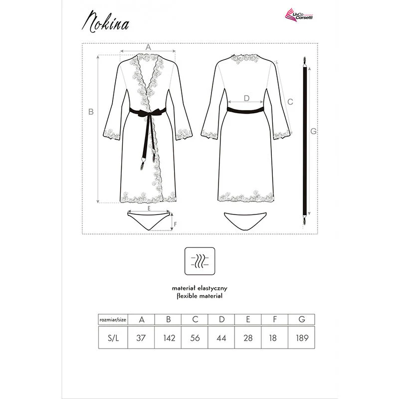 LIVCO CORSETTI FASHION - NOKINA LC XG055 VESTIDO G + CALCINHA PRETA TAMANHO ÚNICO - Image 5