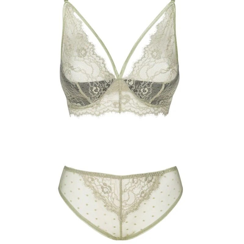 LIVCO CORSETTI FASHION - PINE LC 90667 SUJETADOR + PANTY KHAKI - Image 9