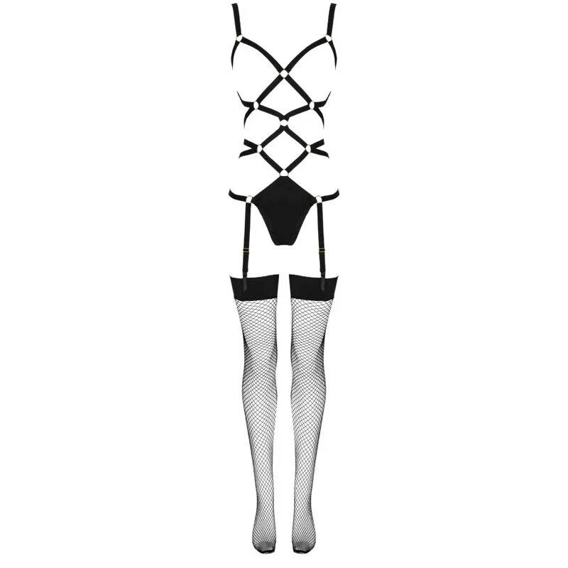 LIVCO CORSETTI FASHION - THIARA LC 20213 SET BODY + MEDIAS NEGRO S/M - Image 7