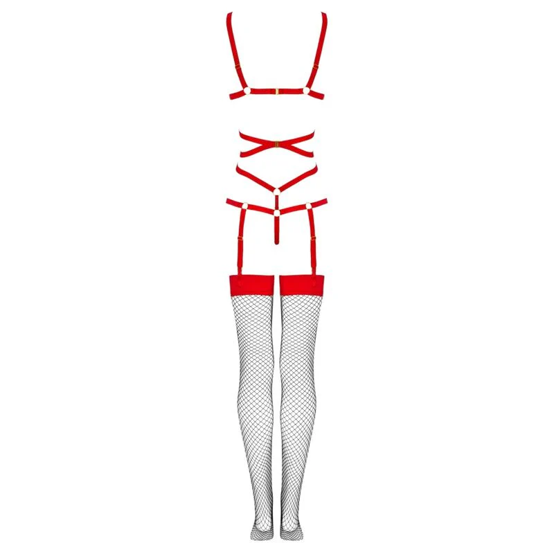 LIVCO CORSETTI FASHION - THIARA LC 20213 SET BODY + MEDIAS ROJA S/M - Image 15