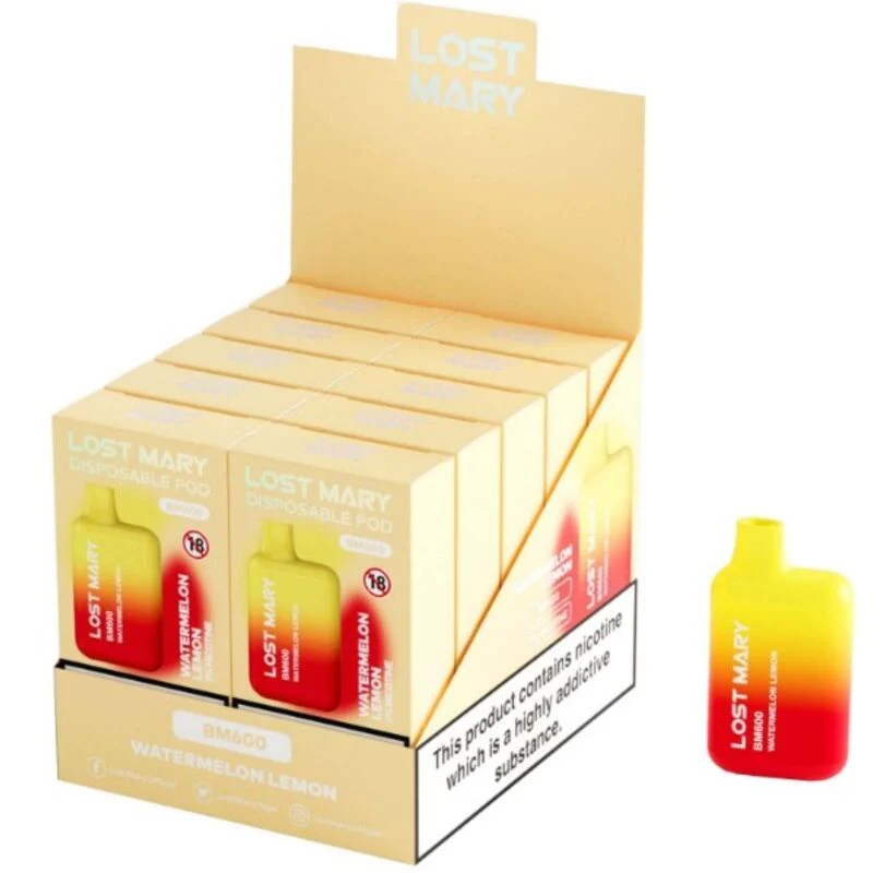 LOST MARY - BM600 NICOTINE VAPER 2% DESCARTÁVEL MELANCIA LIMÃO - Image 2
