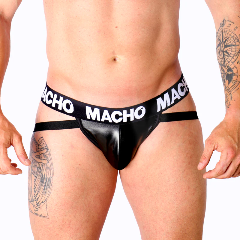 MACHO - MX25NC JOCK CUERO NEGRO - Image 37