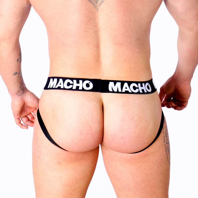 MACHO - MX25NC JOCK CUERO NEGRO - Image 46