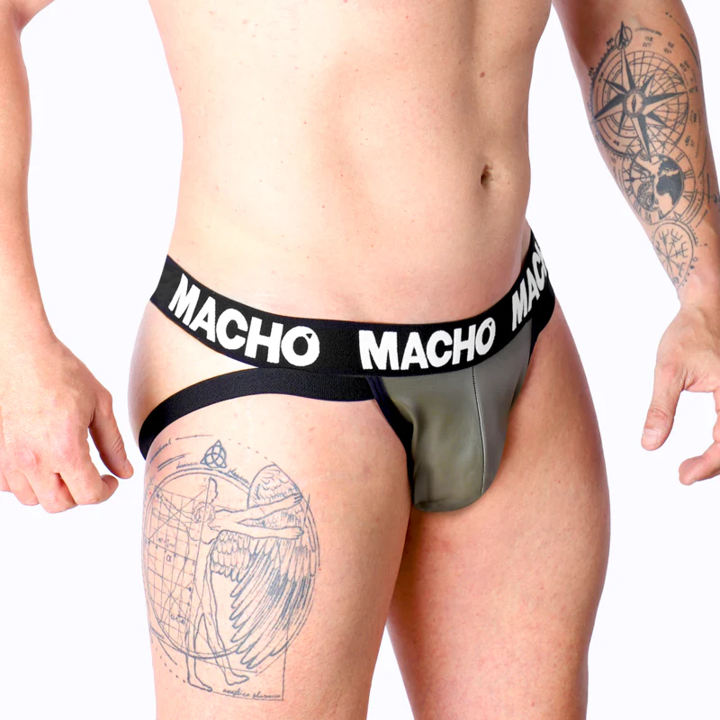 MACHO - MX27GR JOCK CUERO GRIS BEIGE XL - Image 32