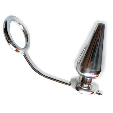 METAL HARD - ANEL DE AO COM PLUG ANAL 45 X 50MM - Image 3