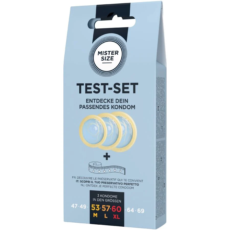 MISTER SIZE - KIT DE TESTE COM 3 CAMISINHAS DE TAMANHOS DIFERENTES + FITA MÉTRICA - Image 3