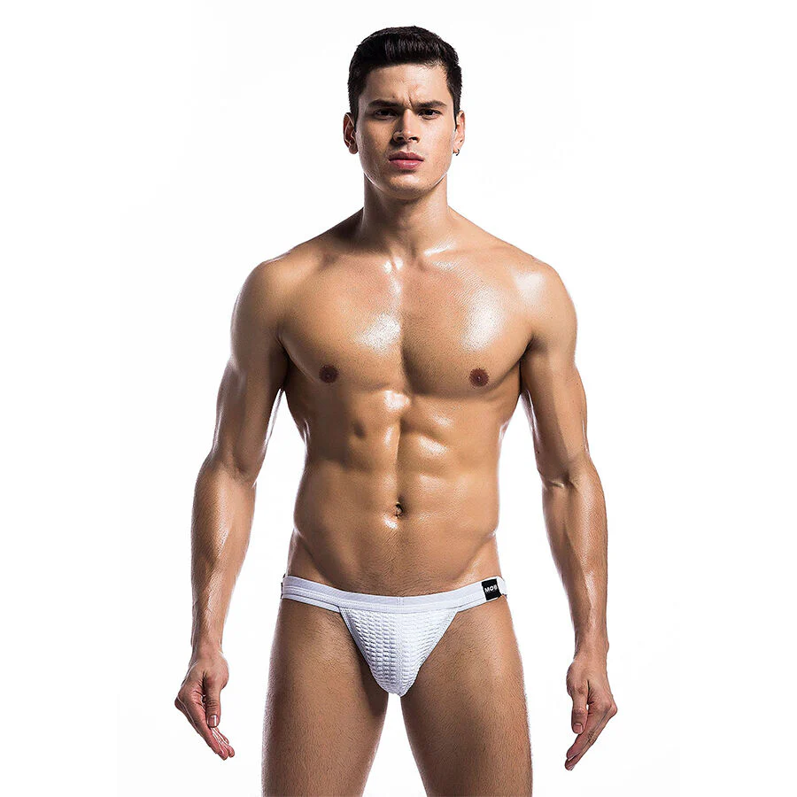 MOB - MAIÔ JOCKSTRAP BRANCO FETICHE TAMANHO G - Image 4